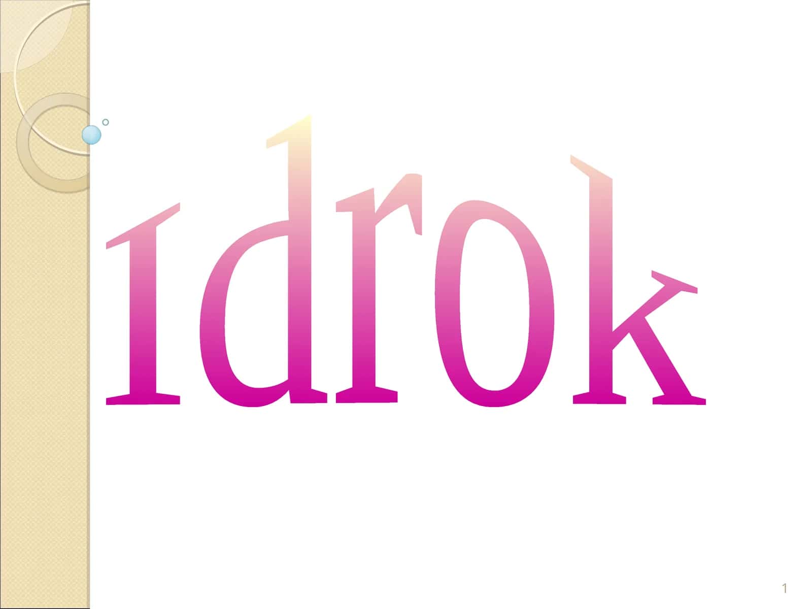 Idrok 1