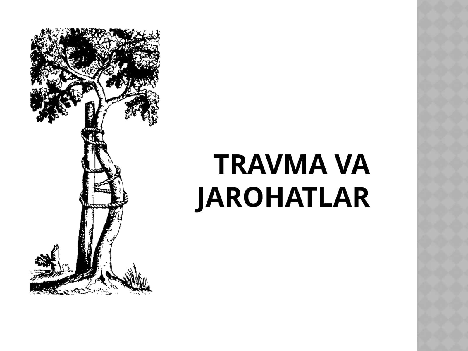 Travma va jarohatlar | TRAVMA Travmatologiya Shikastlanish 1