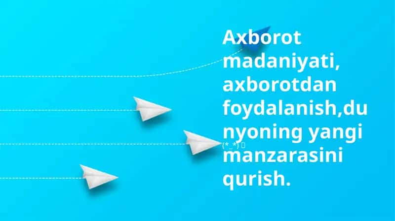 Axborot Madaniyati: Bizning Haqiqatimizni Shakillantirish 1