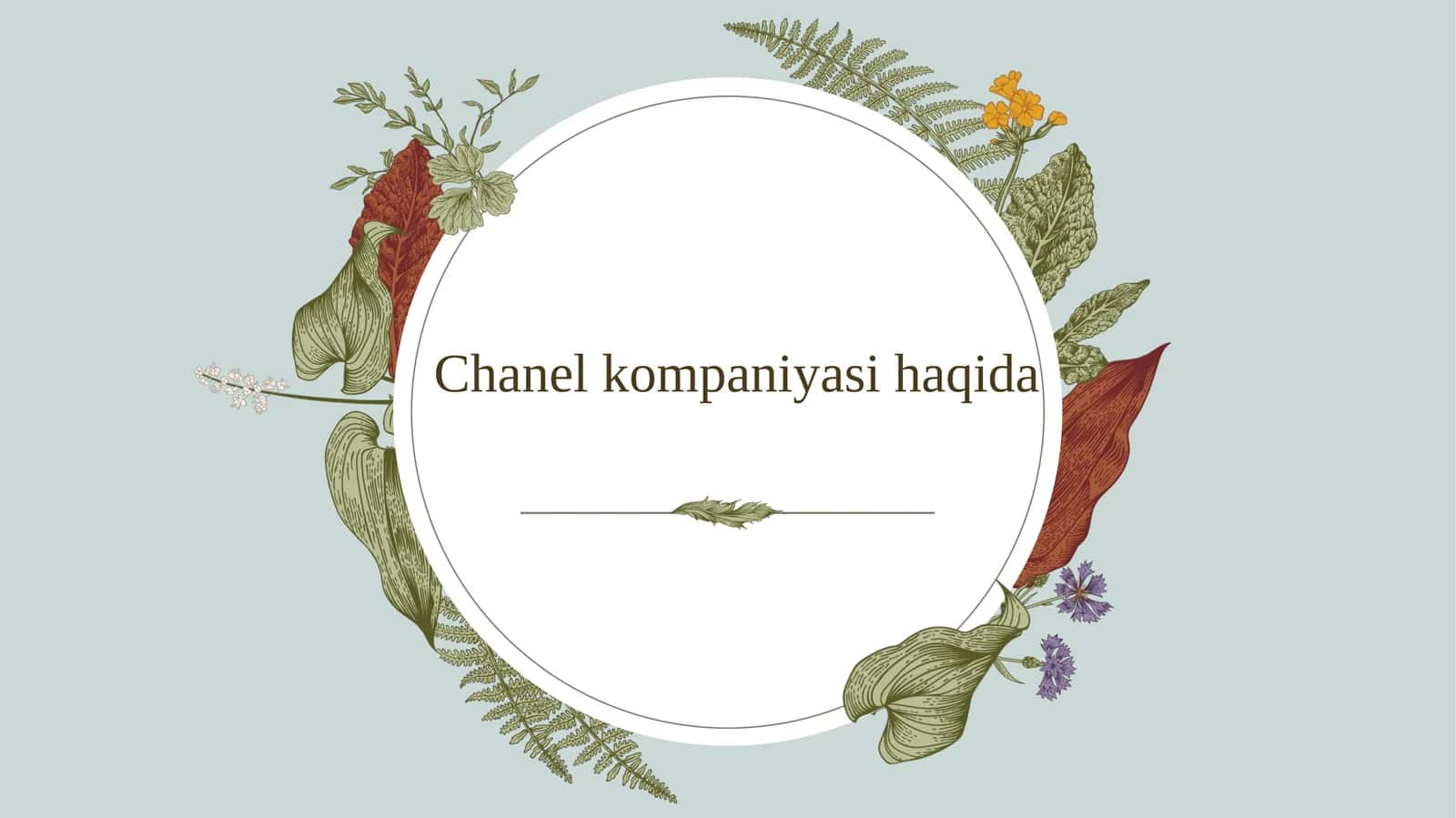Chanel moda kompaniyasi haqida 1