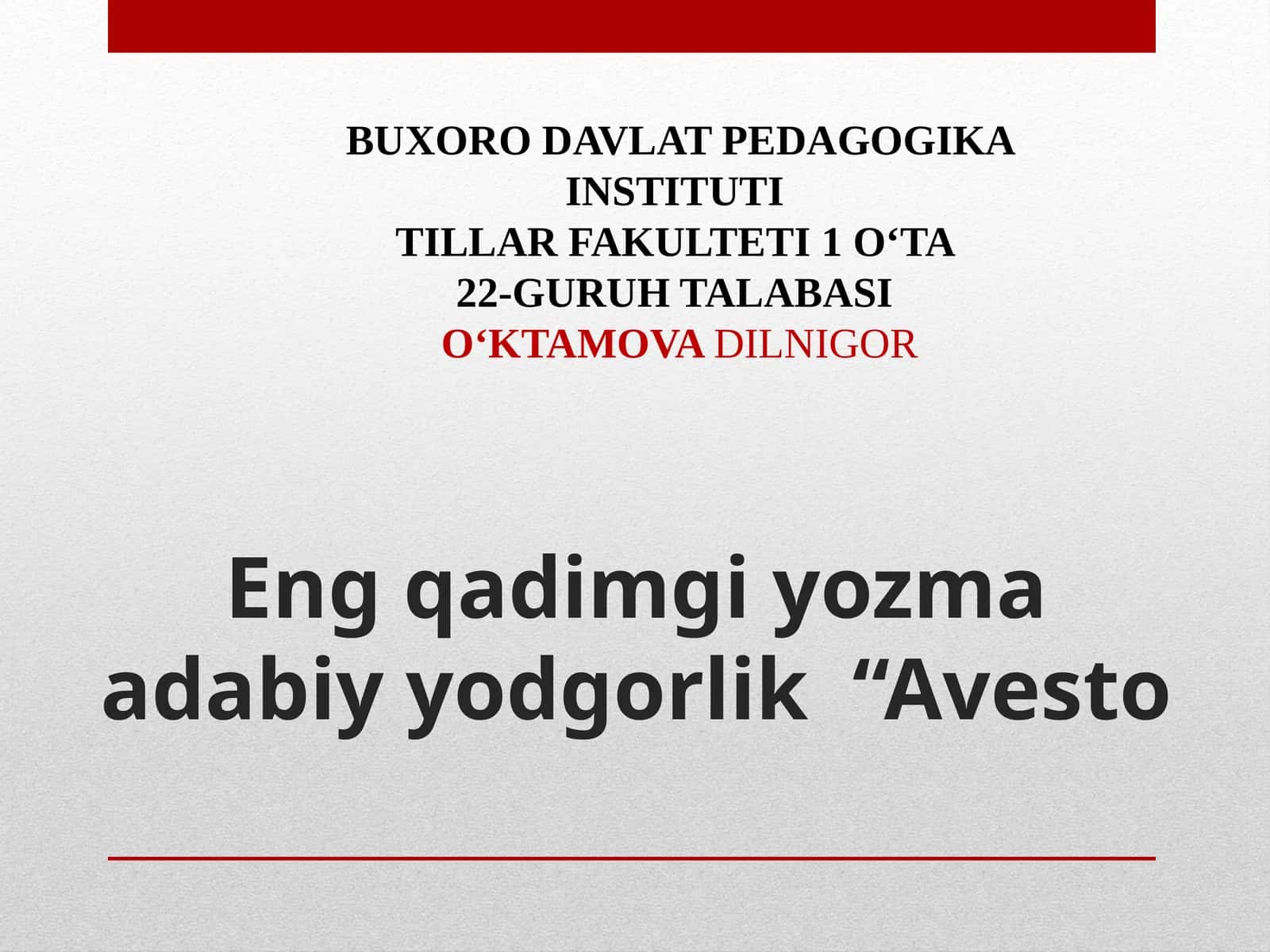 Avesto 1