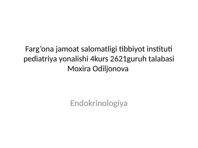 Endokrinologiya 1