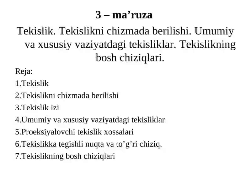 Tekislik