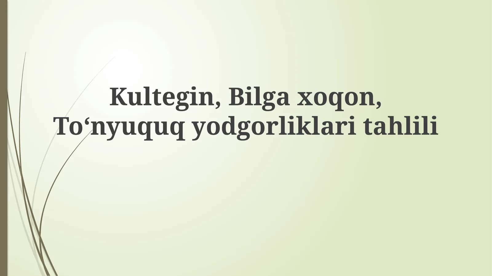 Kultegin, Bilgaxoqon, Toʻnyuquqyodgorliklaritahlili 1