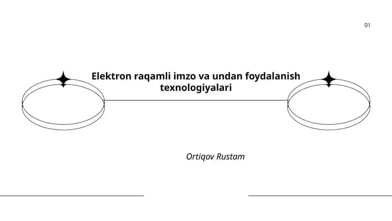 Elektron raqamli imzo va undan foydalanish texnologiyalari 1