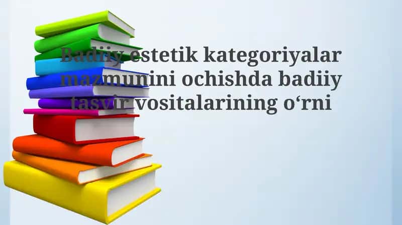 Estetik kategoriyalar adabiyotda 1