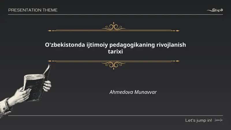 O'zbekistonda ijtimoiy pedagogikaning rivojlanish tarixi 1