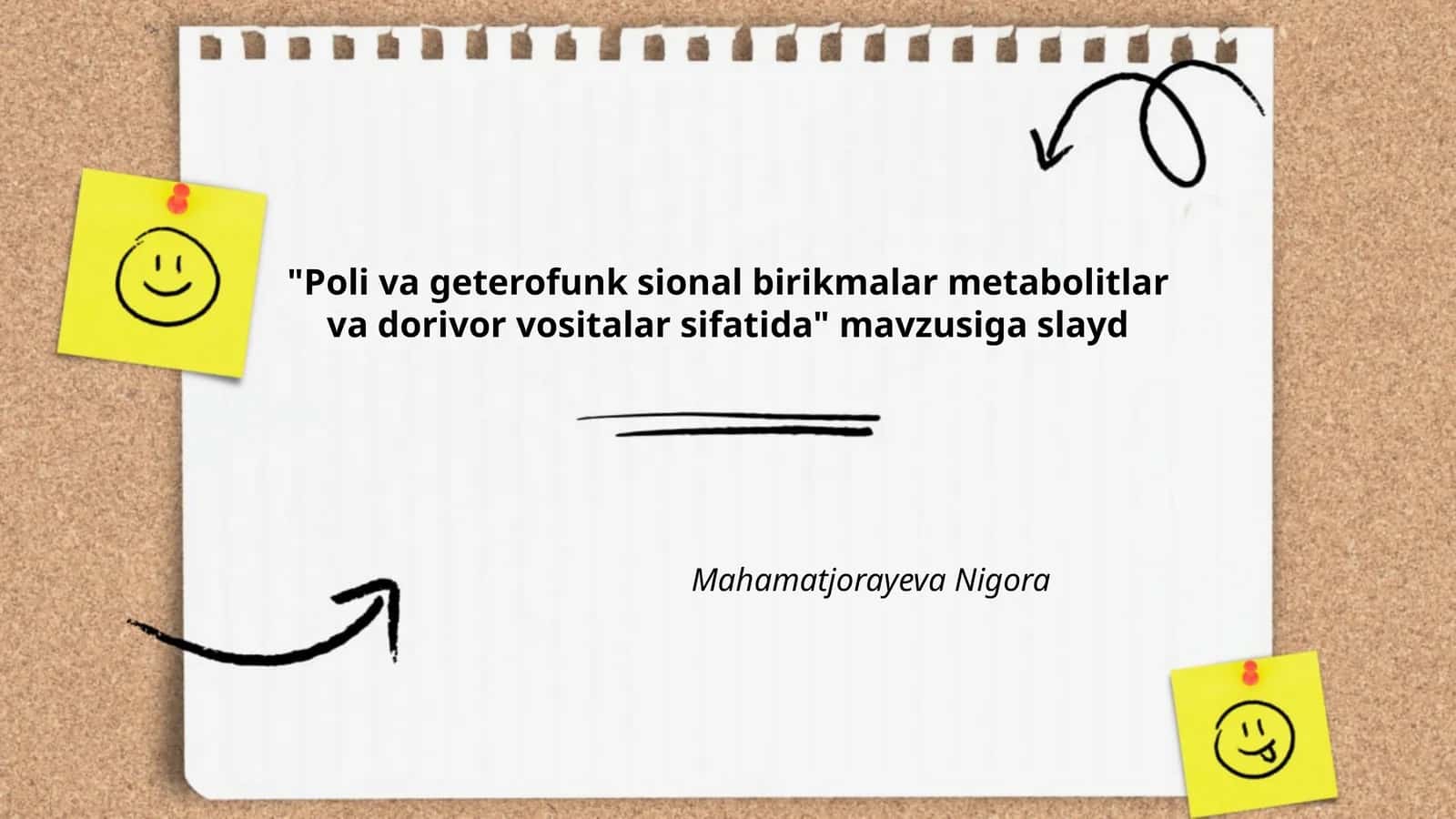 Poli va geterofunksional birikmalar metabolitlar va dorivor vositalar sifatida 1