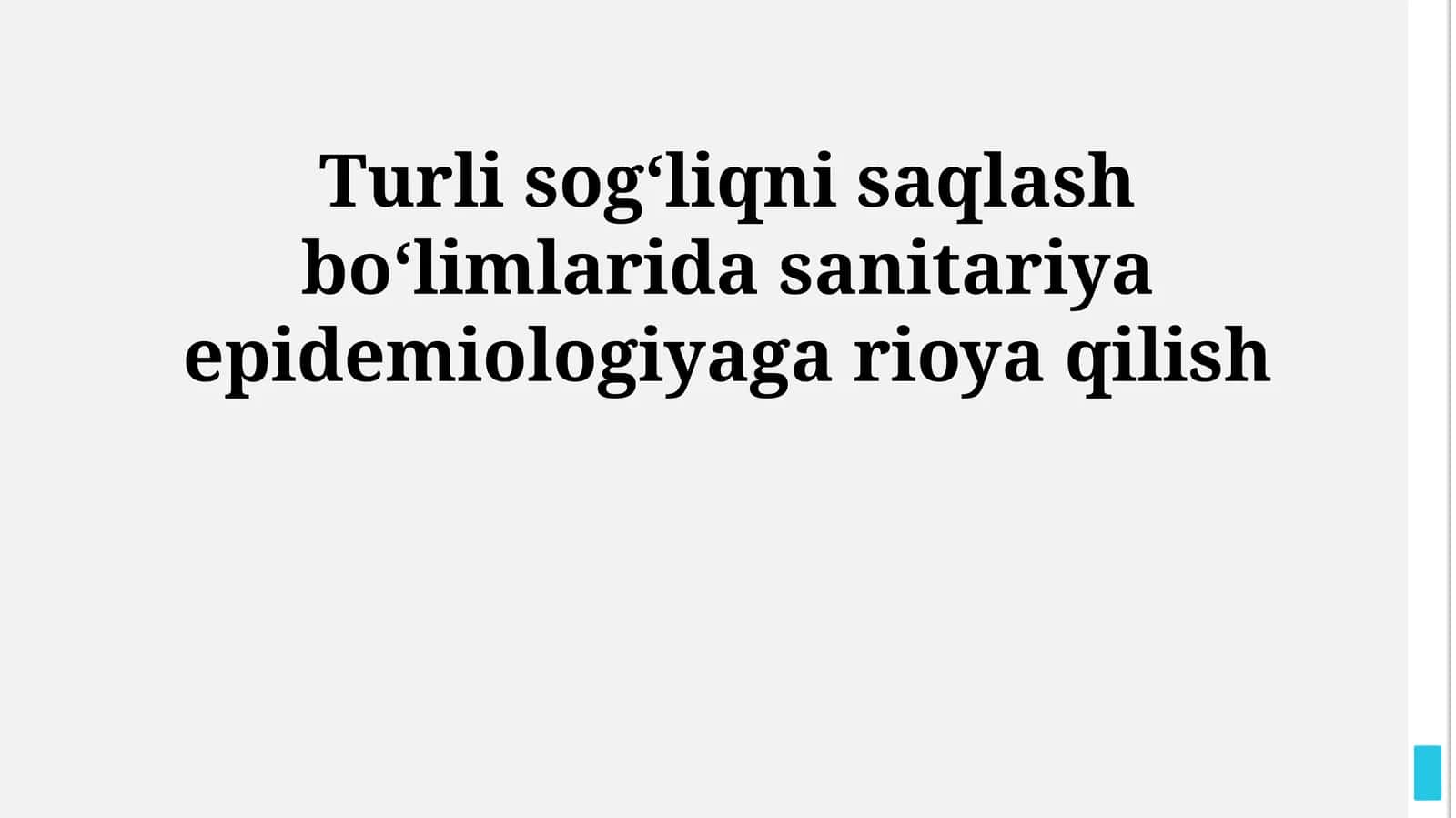 Tibbiy Xodimlarning Shaxsiy Gigienasi 1