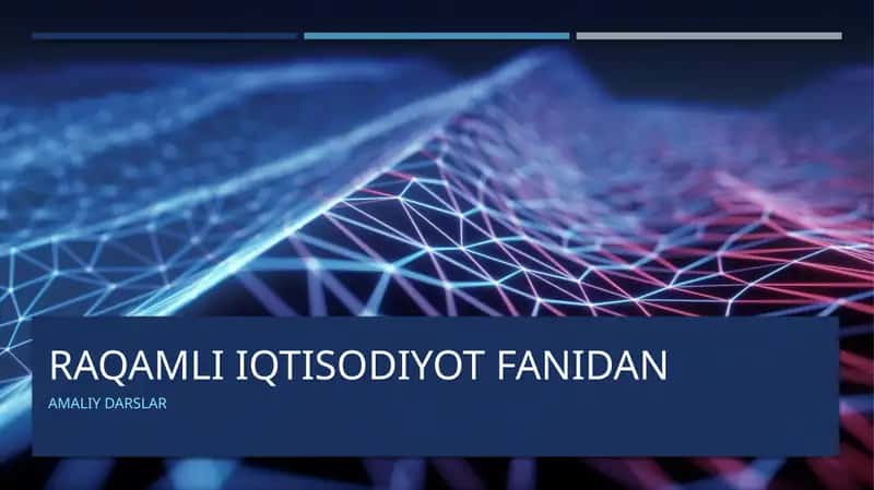 Blokcheyn texnologiyasi 1
