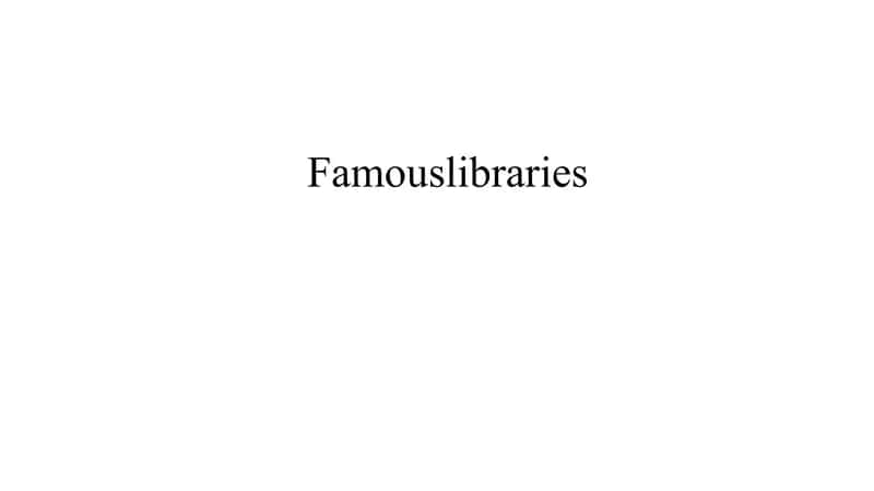 Famous Libraries in the UK 1
