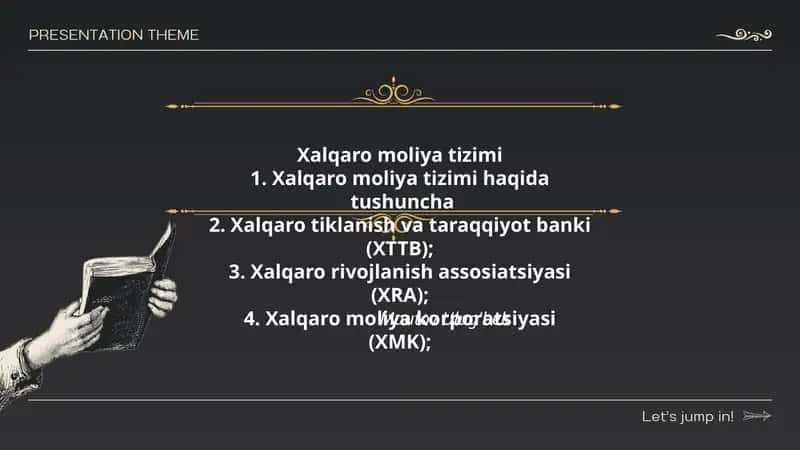 Xalqaro moliya tizimi 1