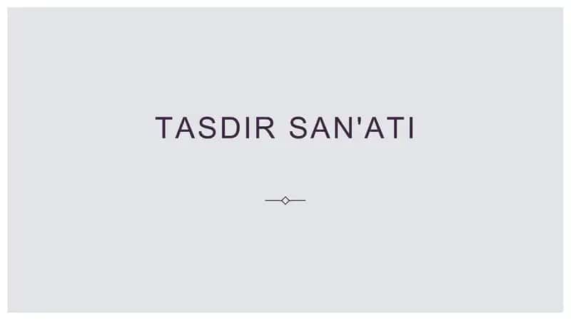 Tastir san'ati 1