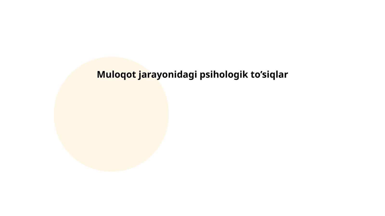 Muloqot jarayonidagi psihologik to’siqlar 1