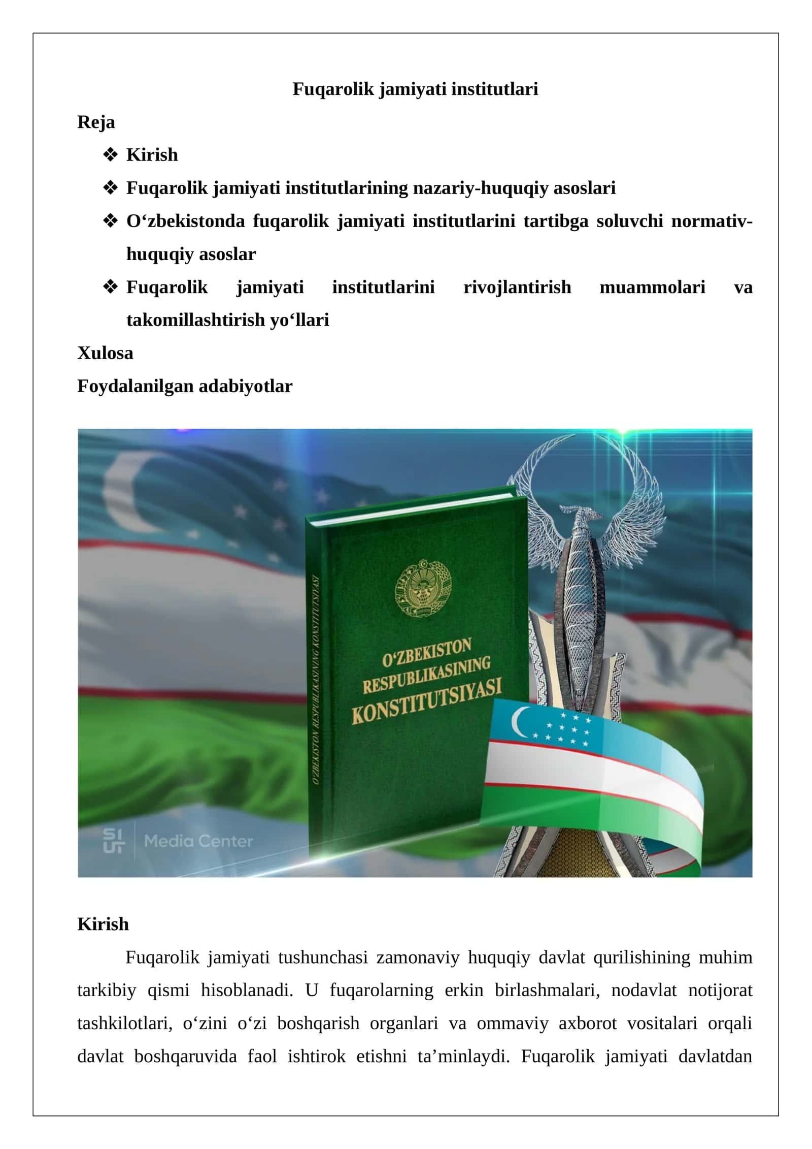 Fuqarolik jamiyati institutlari 1