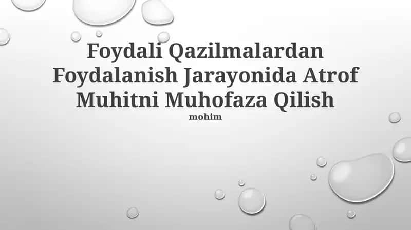 Kirish Fotoalbom yoqilg'ilarning atrof-muhitga ta'siri 1