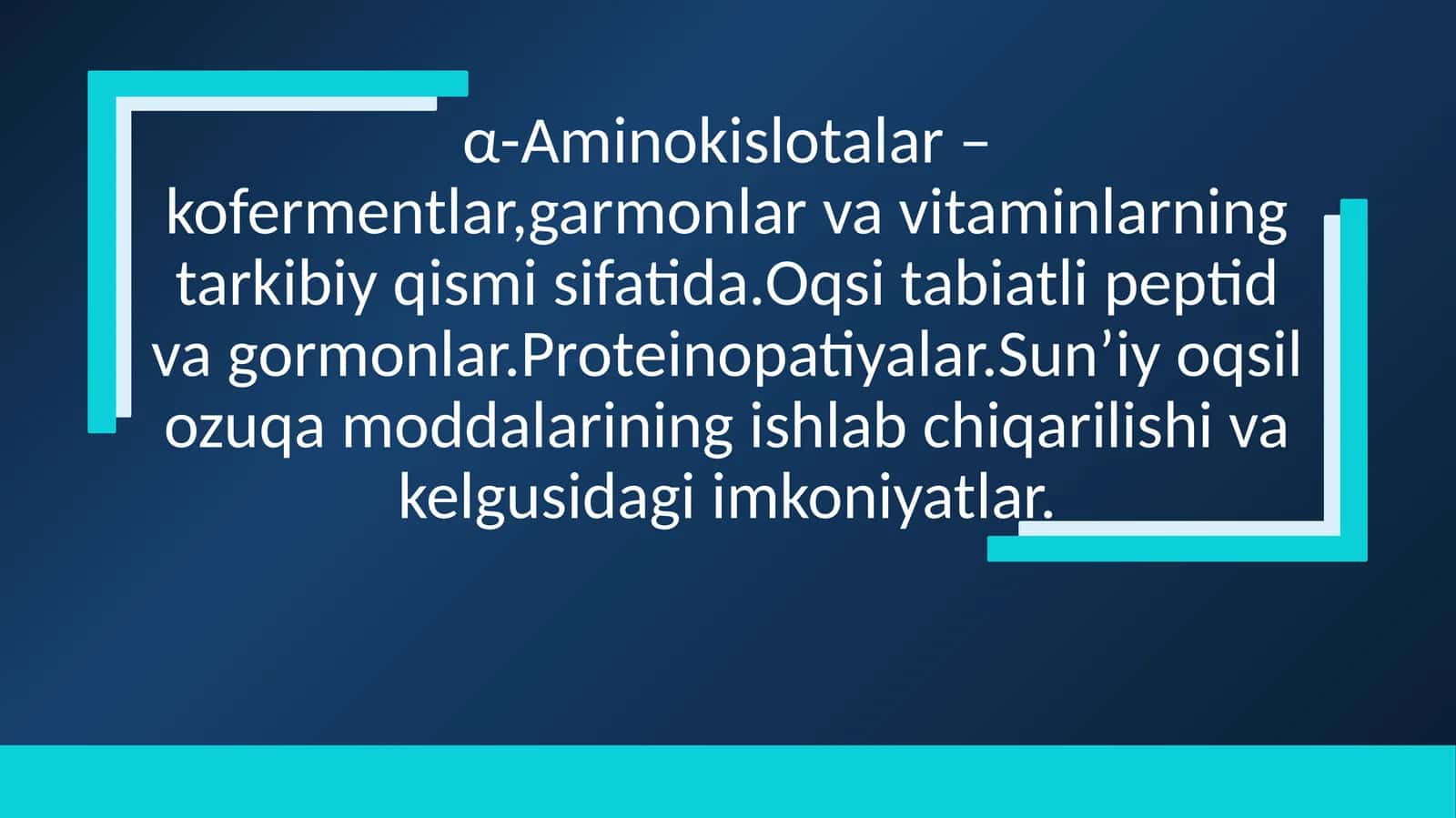 α-Aminokislotalar 1