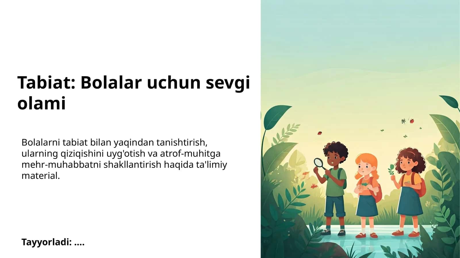 O'simliklar olami: turli o'simliklarni o'rganish va ularni parvarish qilish 1