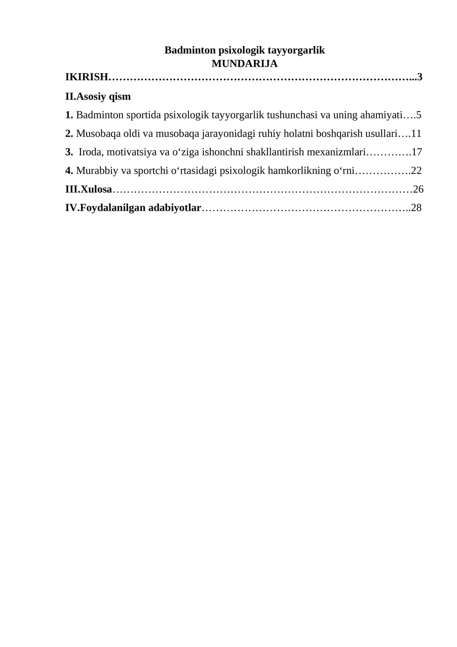 Badminton psixologik tayyorgarlik 1