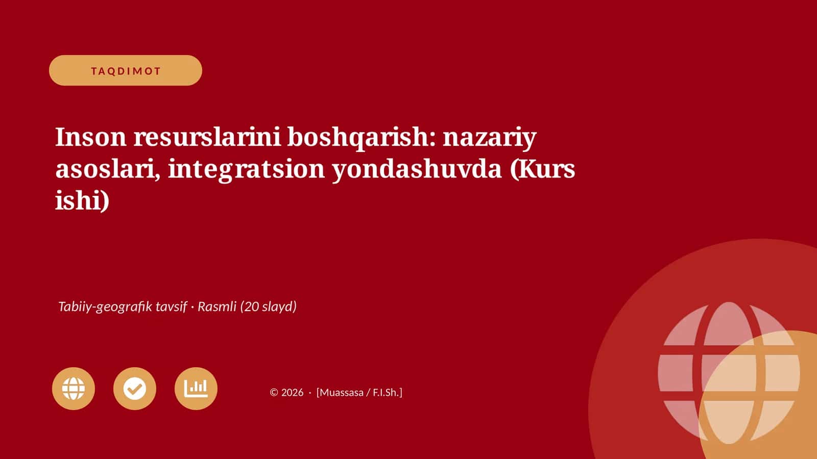Inson resurslarini boshqarish: nazariy asoslari, integratsion yondashuvda (Kurs ishi) 1