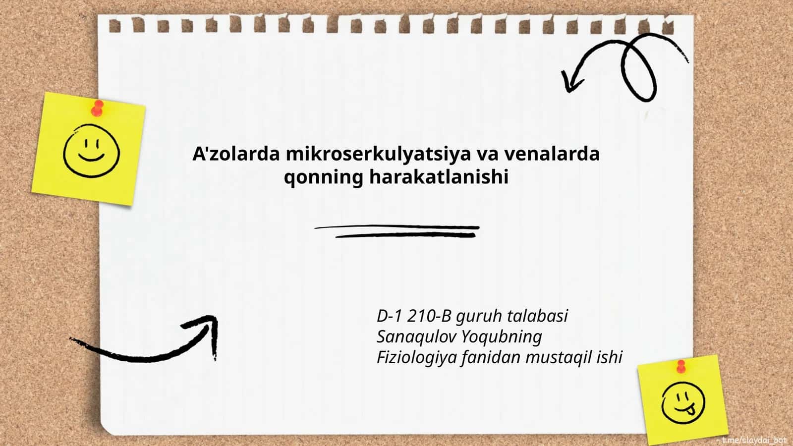 A'zolarda mikroserkulyatsiya va venalarda qonning harakatlanishi 1
