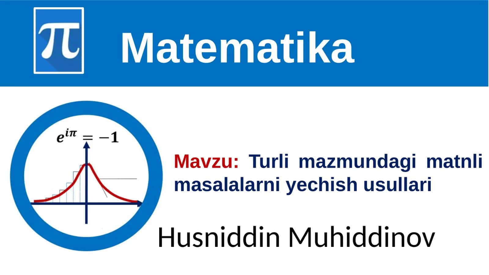 Matematika 1
