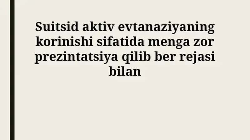 Reja: Muqaddima: Mavzuni ochish 1
