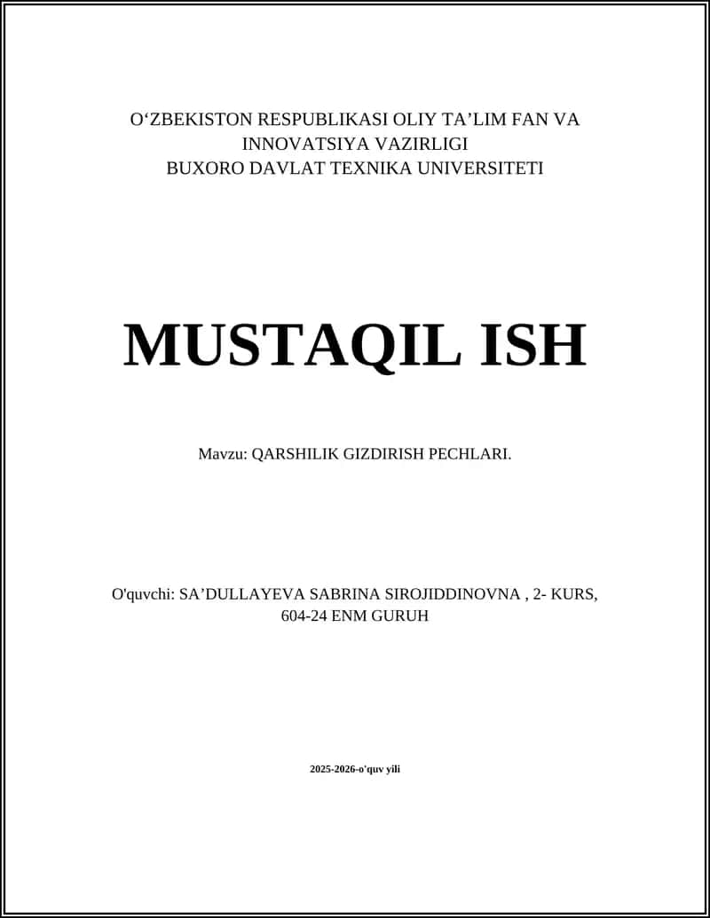 QARSHILIK GIZDIRISH PECHLARI 1