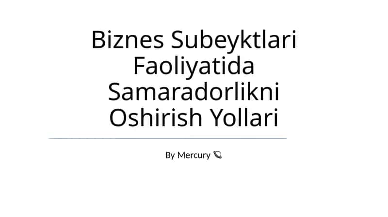 Resurslarni taqsimlash va ulardan foydalanish 1