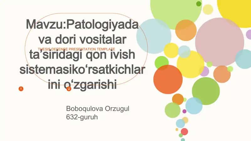 Patologiyada va dori vositalar ta’siridagi qon ivish sistemasiko‘rsatkichlarini o‘zgarishi 1