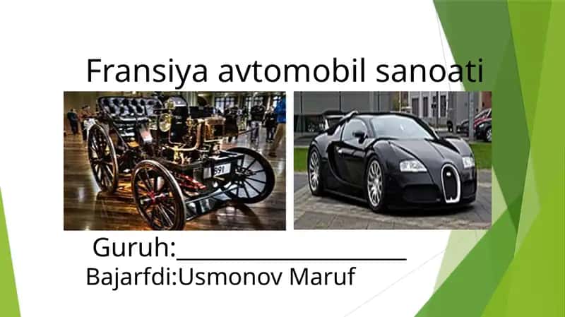 Fransiya avtomobil sanoati 1