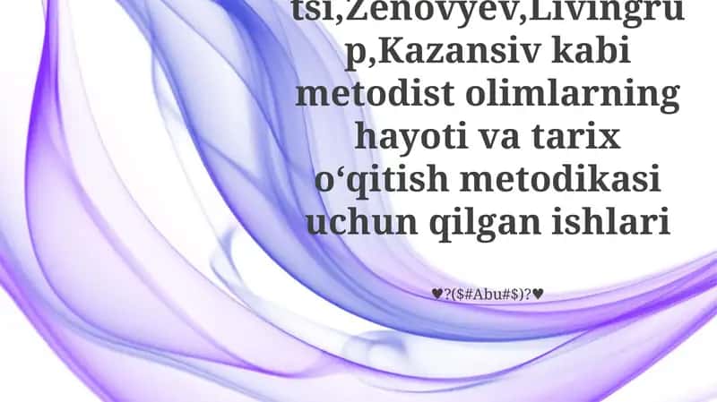Tarix ta'limi amaliyotiga ta'siri 1
