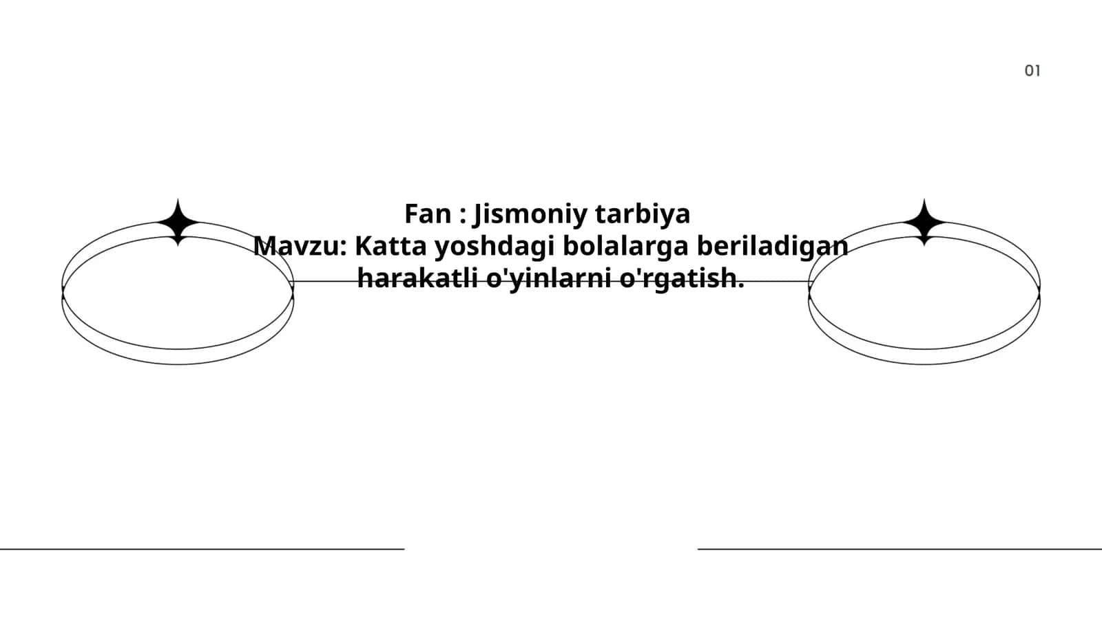 Harakatli o'yinlar bilan jismoniy tarbiya 1