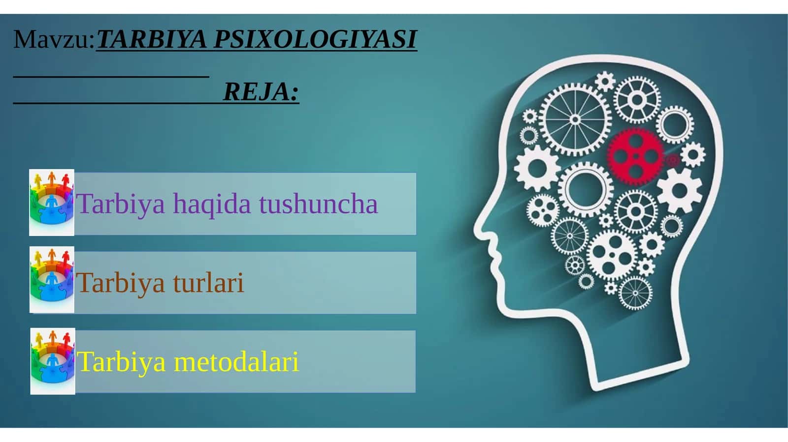 TARBIYA PSIXOLOGIYASI 1