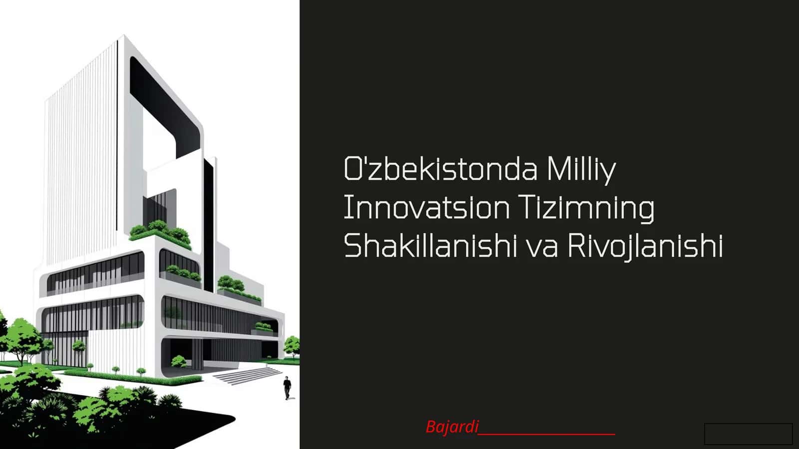 O'zbekistonda Milliy Innovatsion Tizimning Shakillanishi va Rivojlanishi 1