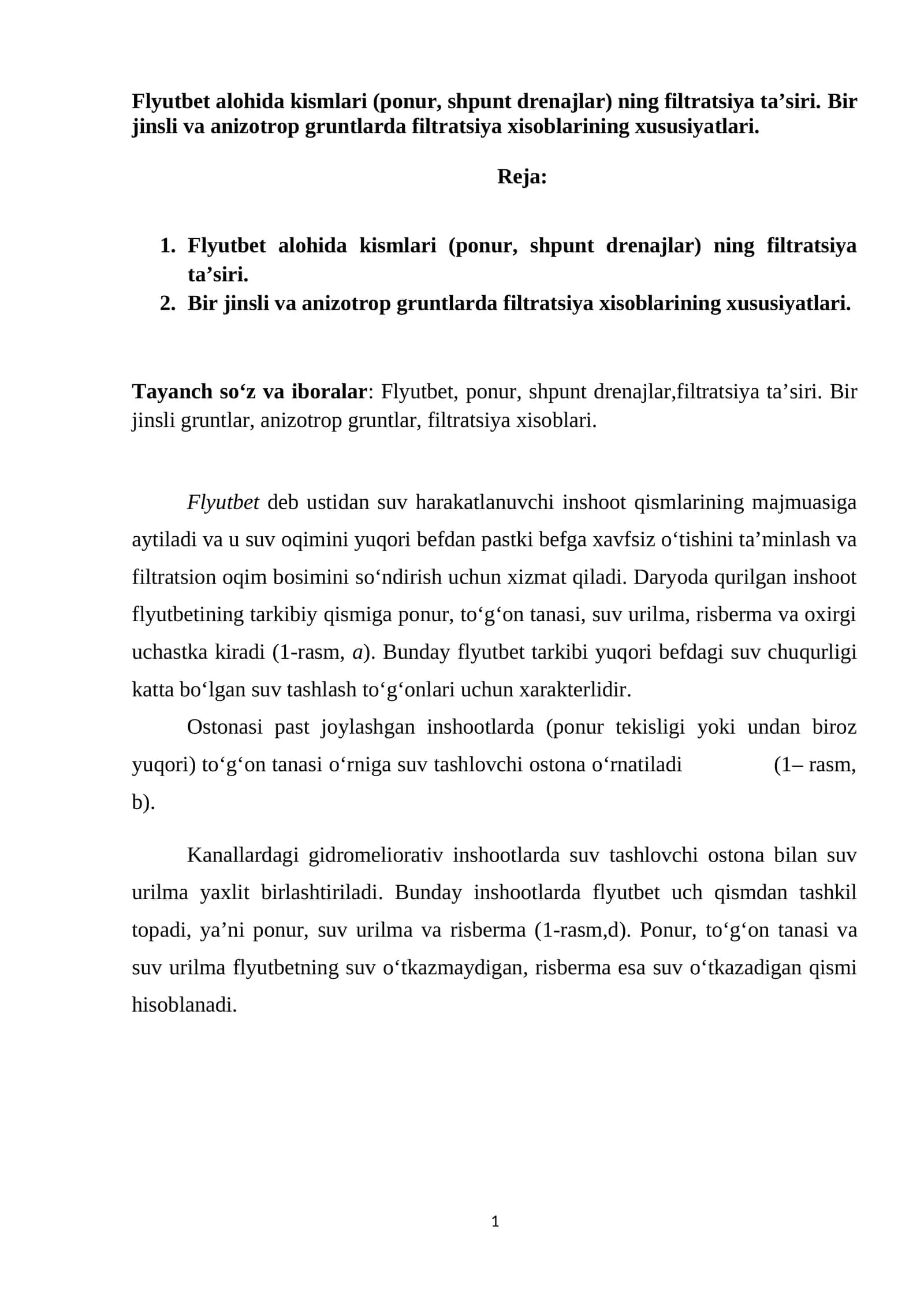 Filtratsiya ta’siri 1