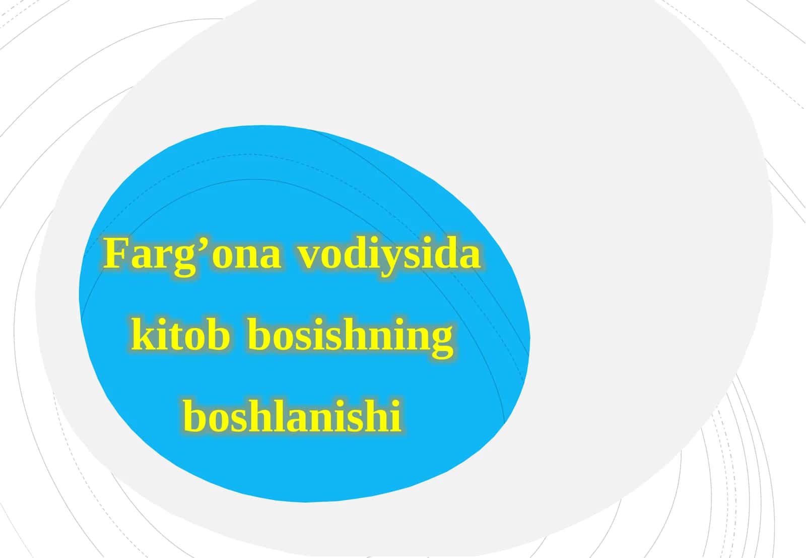 Farg'ona vodiysida kitob boshishning boshlanishi 1