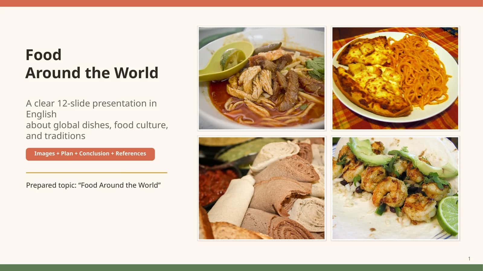 Food Around the World 1