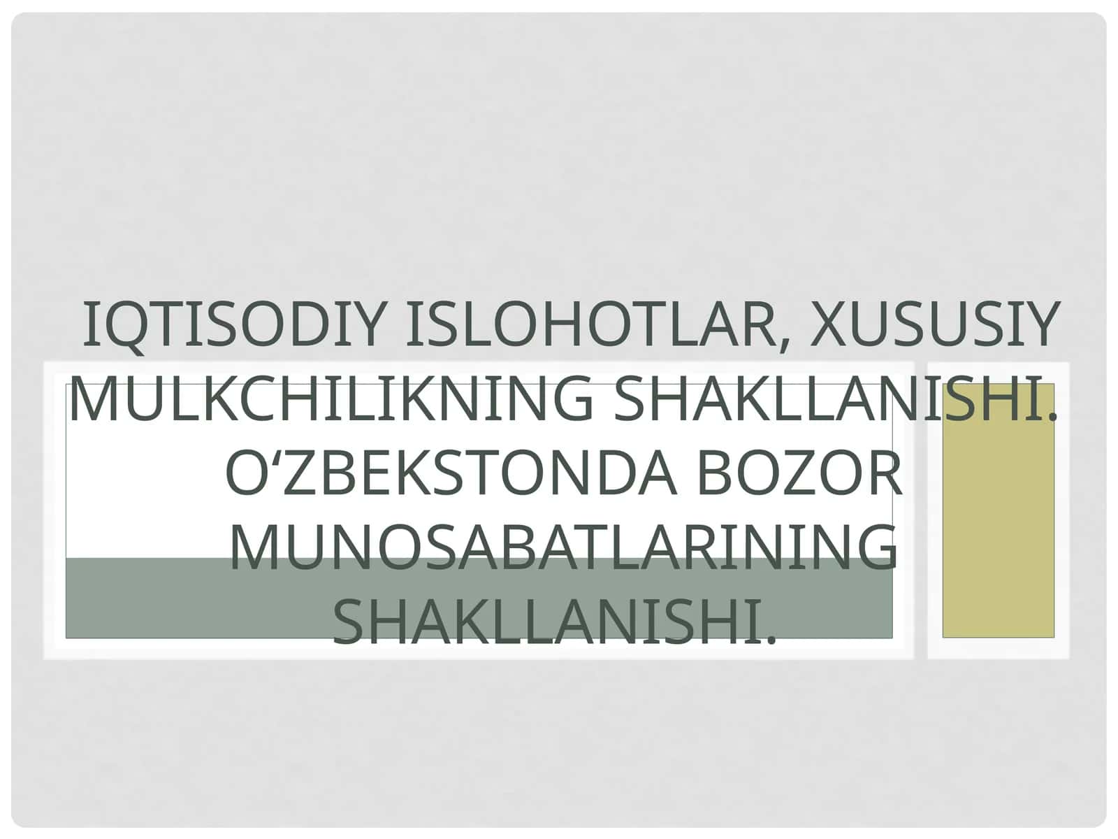 O‘zbekiston iqtisodiy mustaqilligini ta’minlashga qaratilgan strategiya asoslari 1