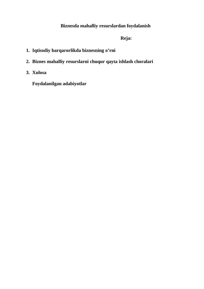 Iqtisodiy barqarorlikda biznesning o’rni 1