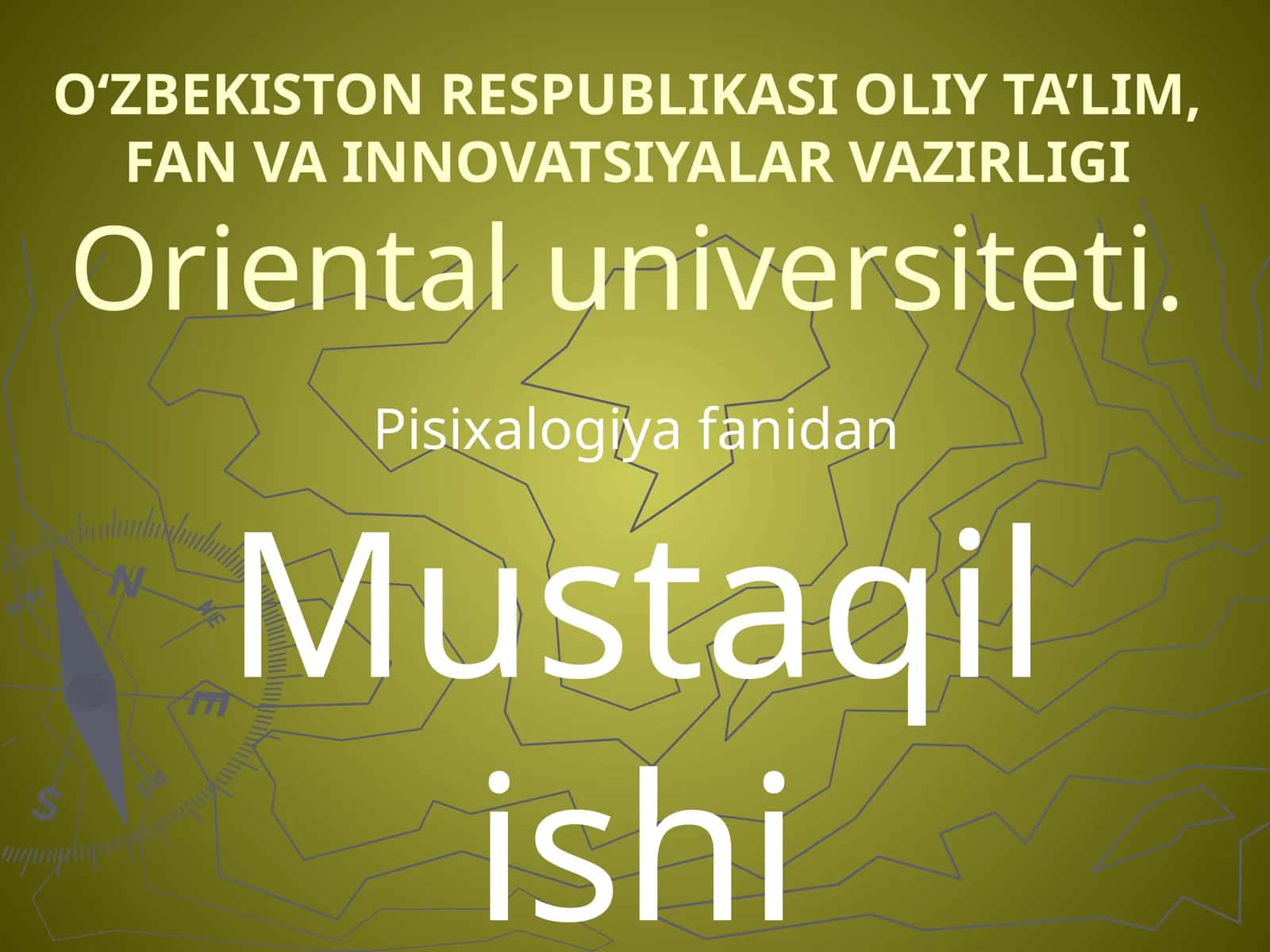 Faoliyatni o’zlashtirish va malakalarni egallash Pisixalogiya fanidan Mustaqil ishi 1