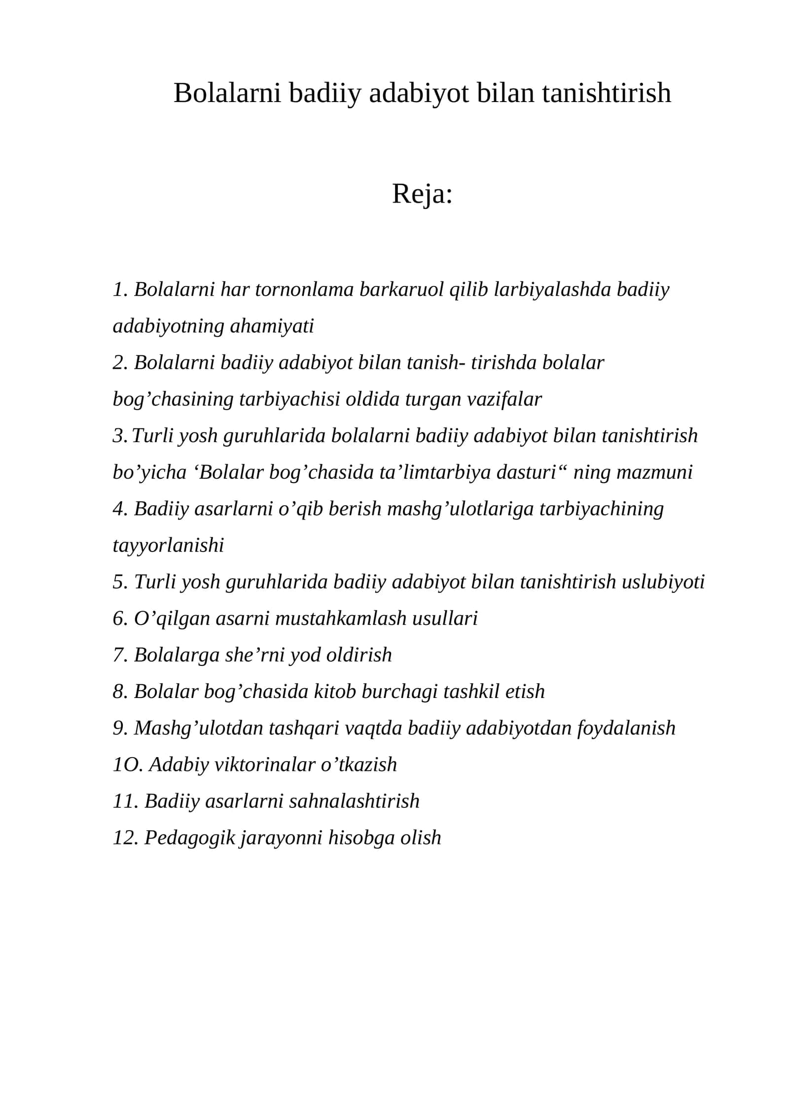 Bolalarni badiiy adabiyot bilan tanishtirish 1