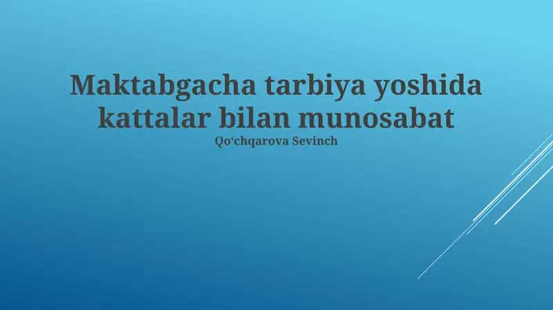 O'yin orqali o'rganish 1
