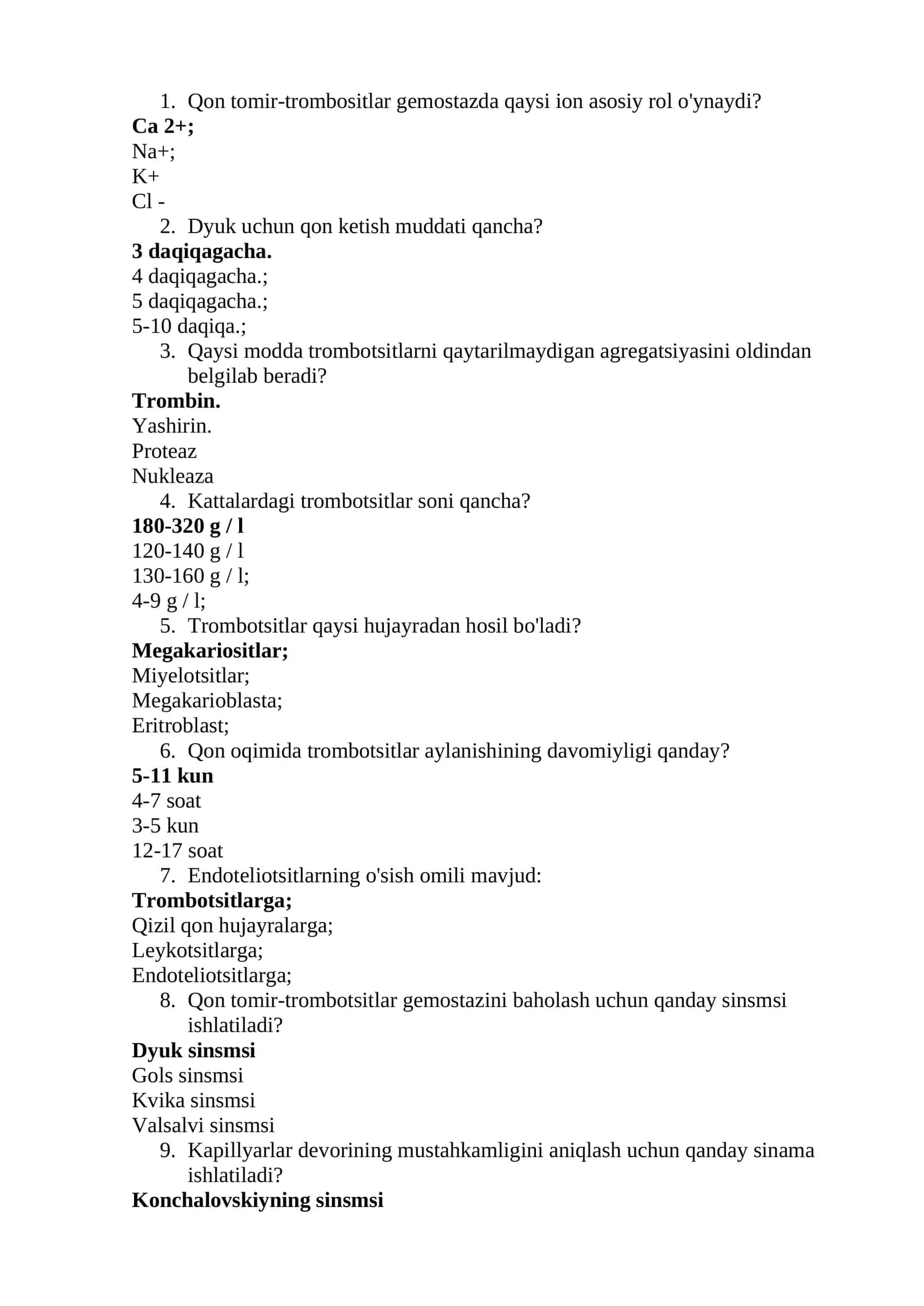Qon tomir-trombositlar gemostazi 1