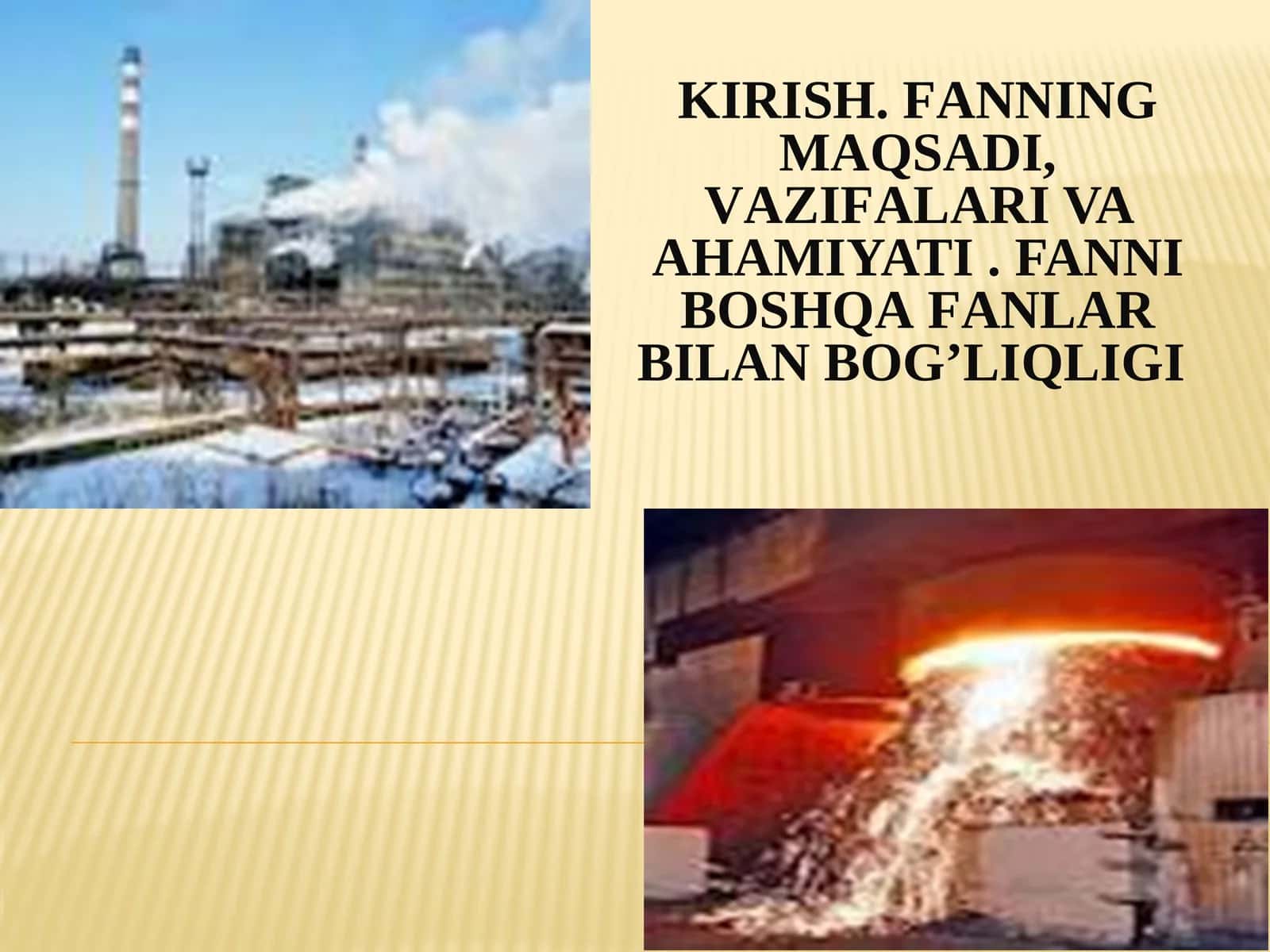 Metallurgiyaga kirish 1