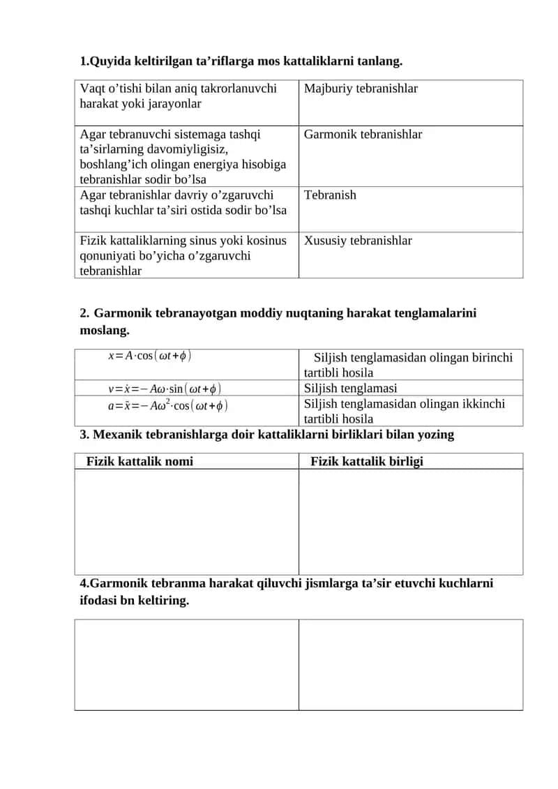 Majburiy tebranishlar 1