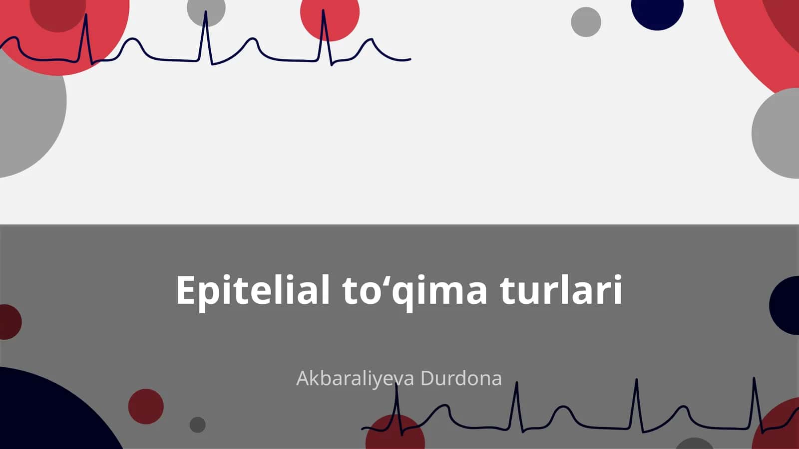 Epitelial toʻqima turlari 1