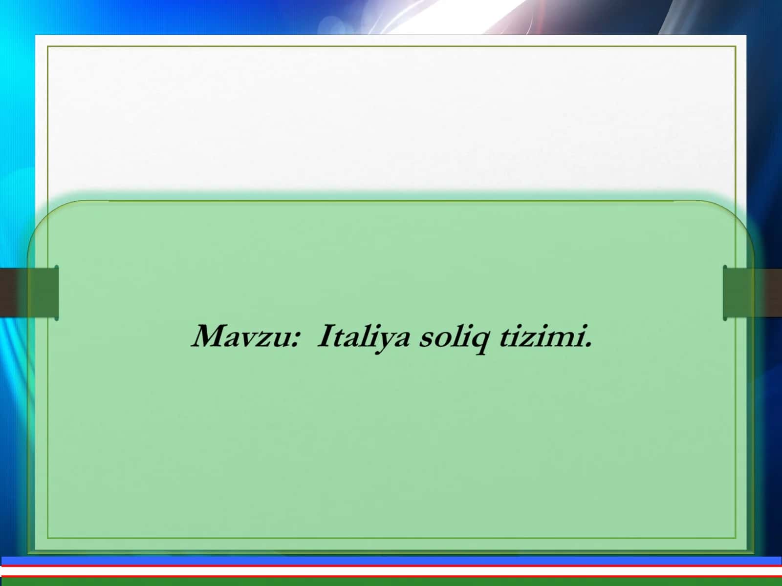 Italiya davlati haqida 1