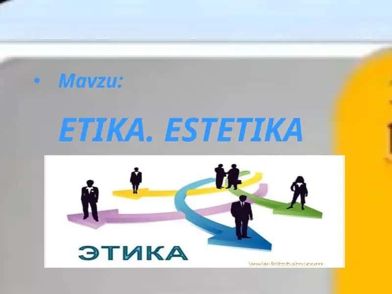 ETIKA. ESTETIKA 1