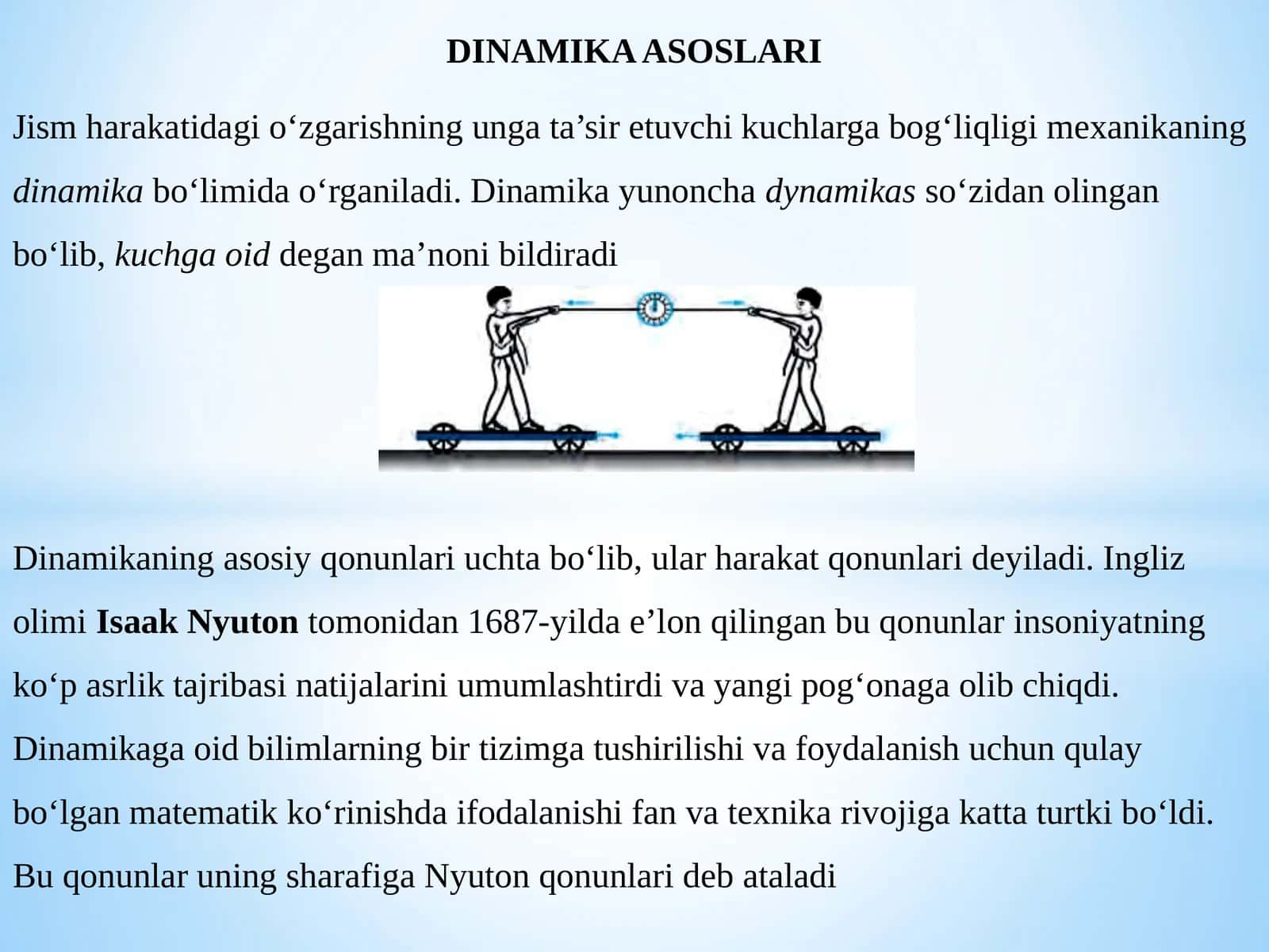 DINAMIKA ASOSLARI 1
